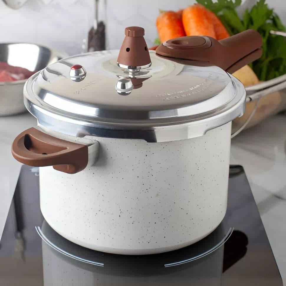 Brinox Pressure Panela de Pressão Revestimento Cerâmica Indução 4,2L