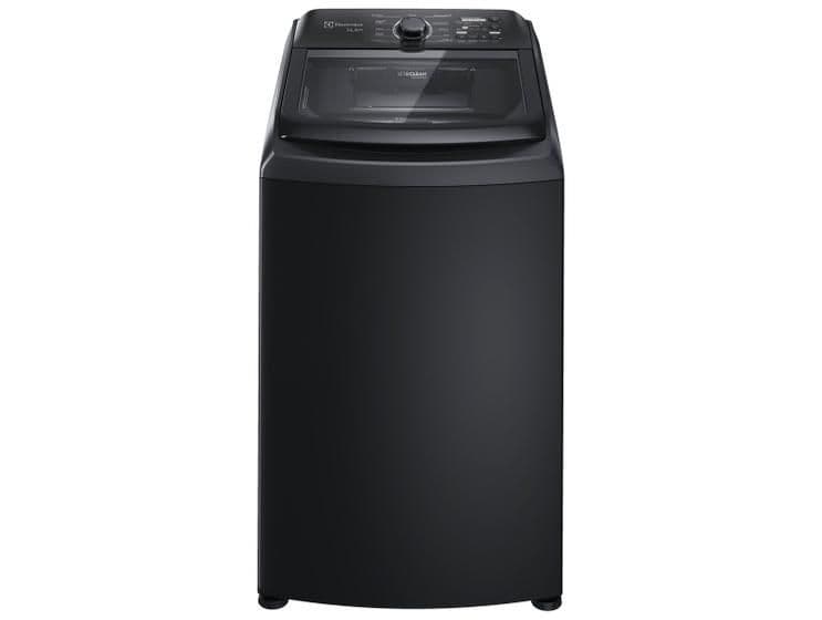 Lavadora de Roupas Electrolux 14,5kg Preta Cesto Inox 11 Programas de Lavagem LEP15