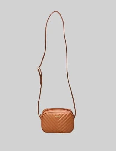 Anacapri Tiracolo C500120098 Acabamento Dos Ferragens Níquel Cor Marrom Correia De Ombro Marrom Desenho Do Tecido Lisa Liso